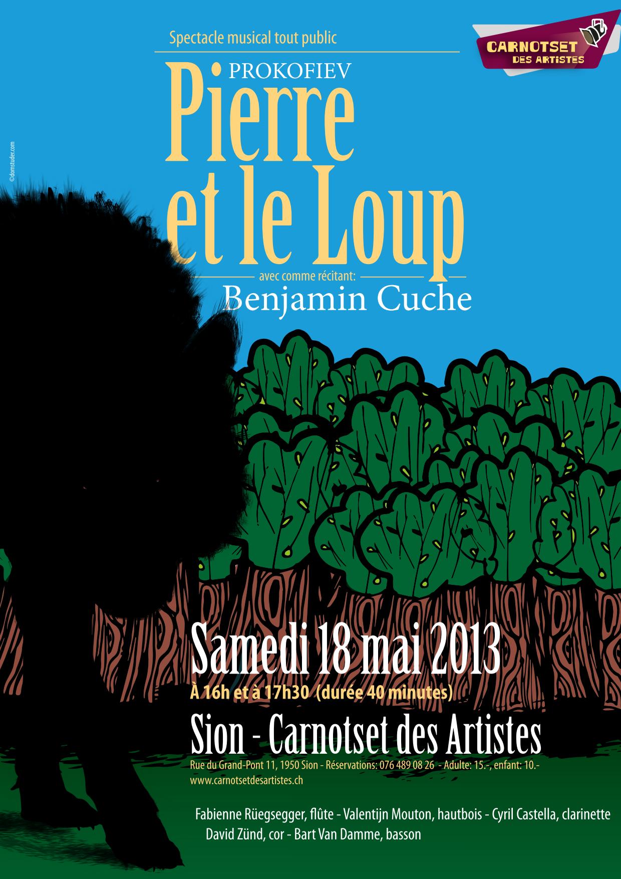 Pierre et le loup à Sion, 18 mai 2013